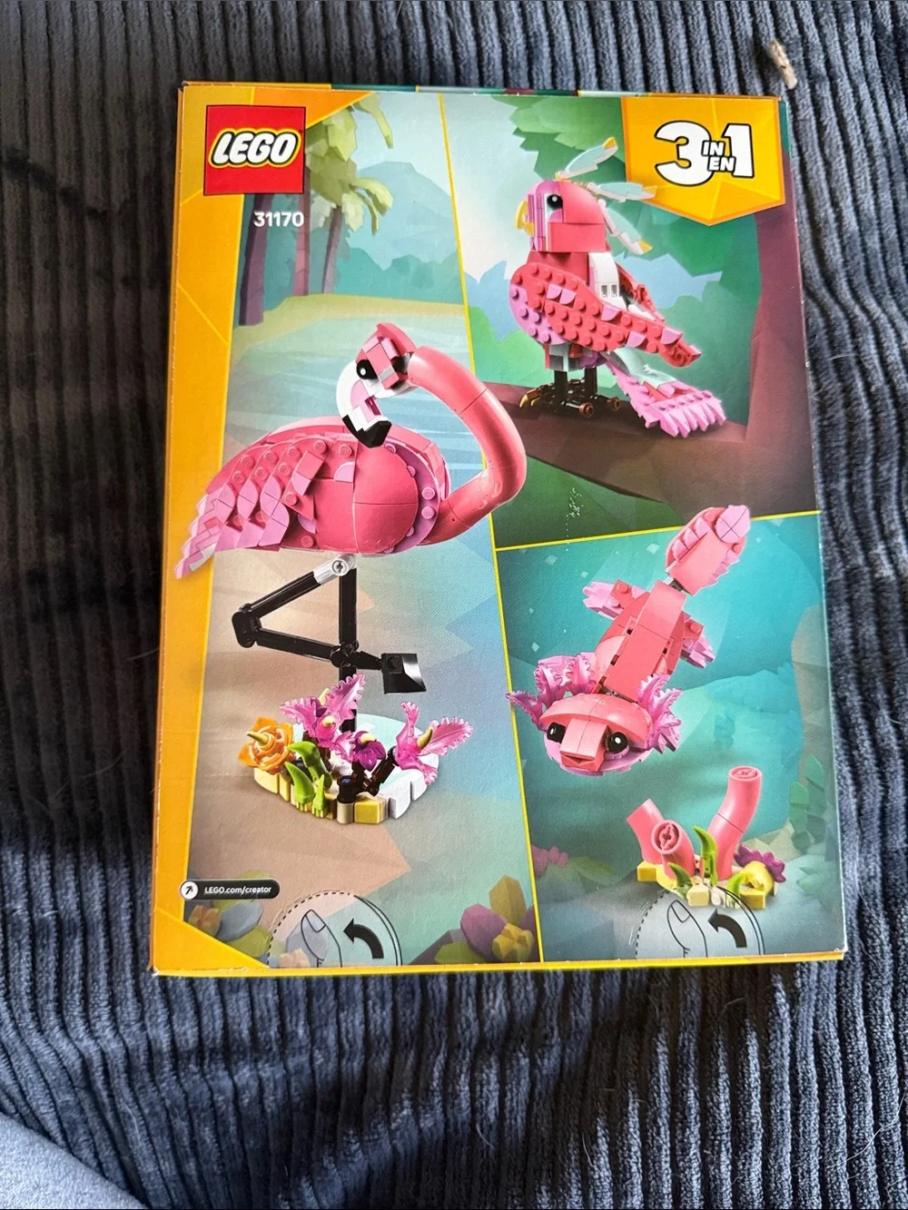 LEGO Creator Pink Flamingo Building Set - Pink, Black, White